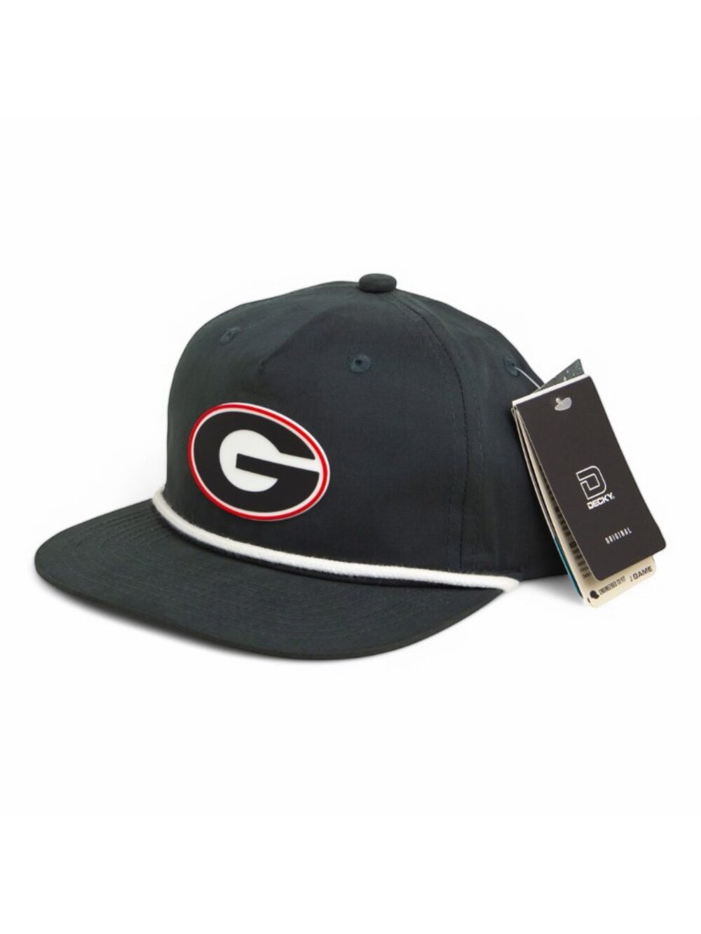 Georgia Bulldogs Power G 3D Classic Rope Hat- Charcoal/ White